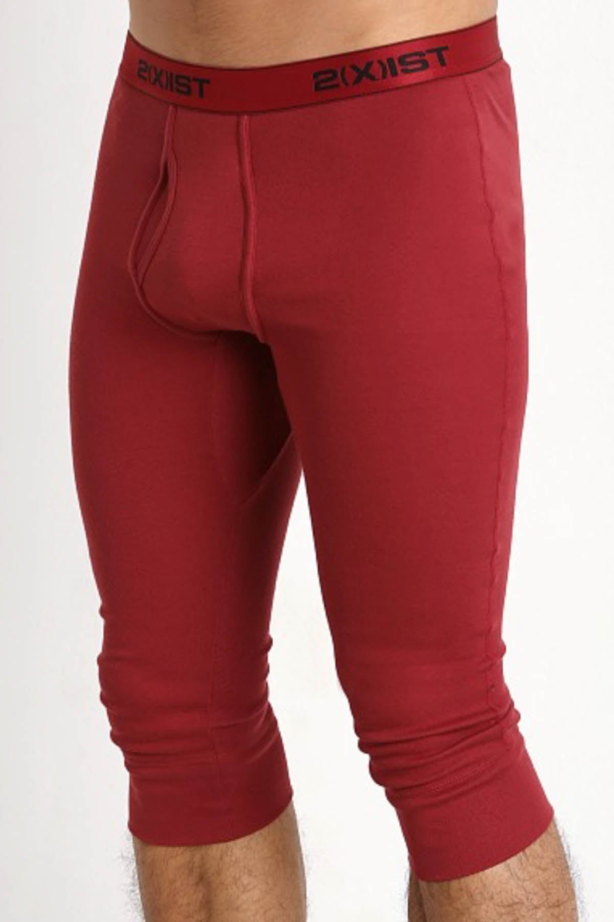 2(X)IST Cranberry Essential Cotton Cropped Long John