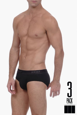 2(X)IST Black 3-Pack Essential No-Show Brief thumbnail 2