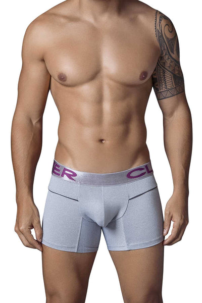 Clever Silver/Purple Classy Icon Boxer Brief