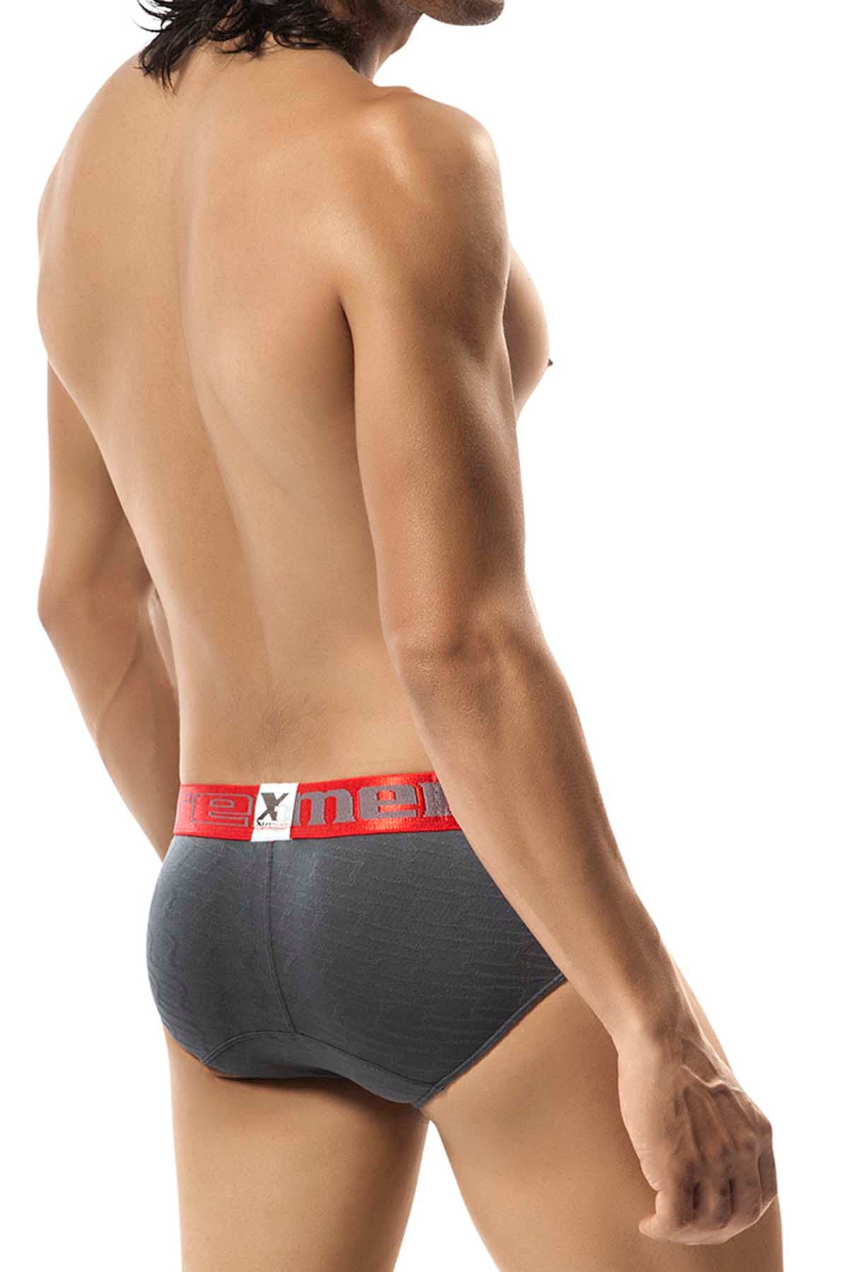 Xtremen Grey Microfiber Jacquard Brief