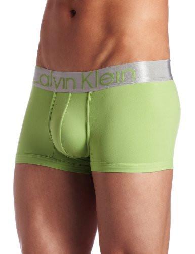 Calvin Klein Green-Steel Micro Low-Rise Trunk