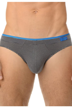 2(X)IST White & Black Stripe Barcode Modal No Show Bikini thumbnail 2