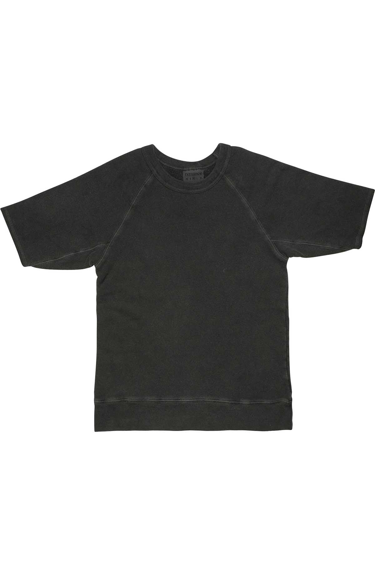 Rxmance Unisex Vintage Black Short Sleeve Sweatshirt