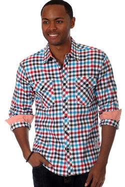 Something Strong Red Something Interesting Button-Up thumbnail 1