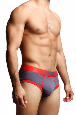 Edge Grey & Red Fitted Brief thumbnail 2
