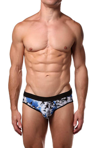 JustinCase Blue Floral Brief