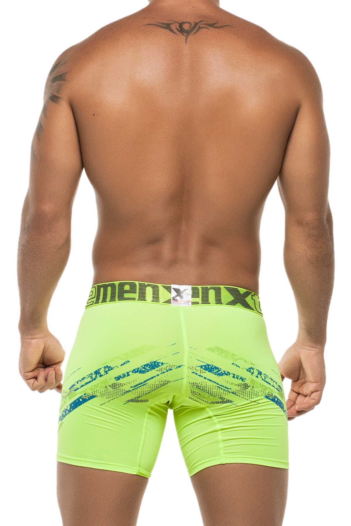 Xtremen Green Craquel Boxer Brief