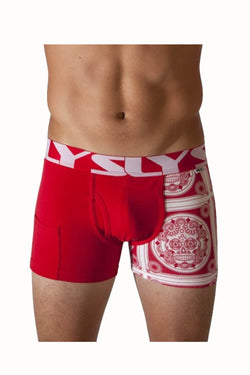 Sly Red Sugar Skull Boxer Brief thumbnail 2