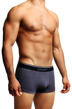 2-Pack Papi Black & Charcoal Solid Stretch Brazilian Trunks thumbnail 3