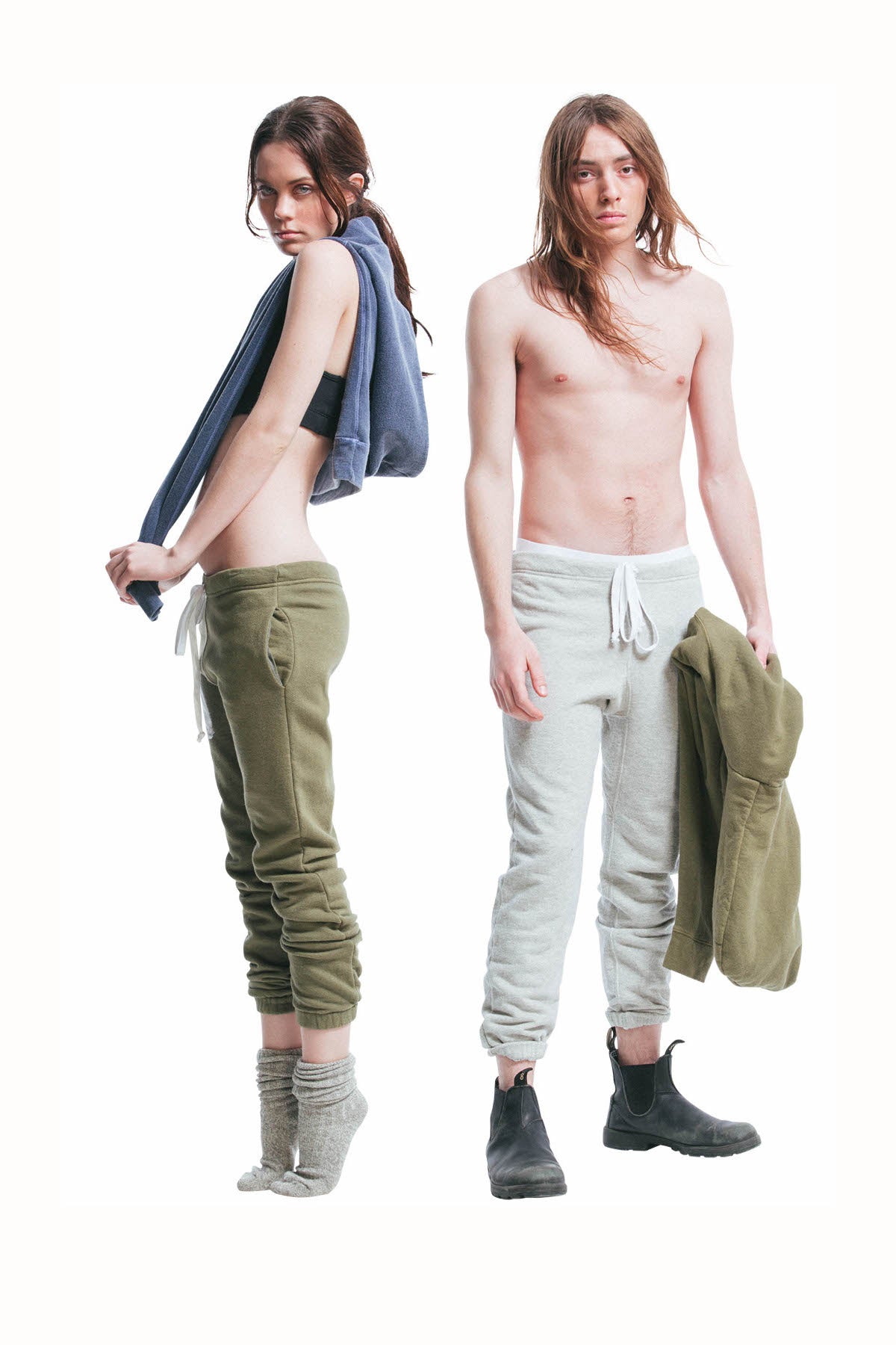 Rxmance Unisex Heather Grey Sweatpant With Pockets