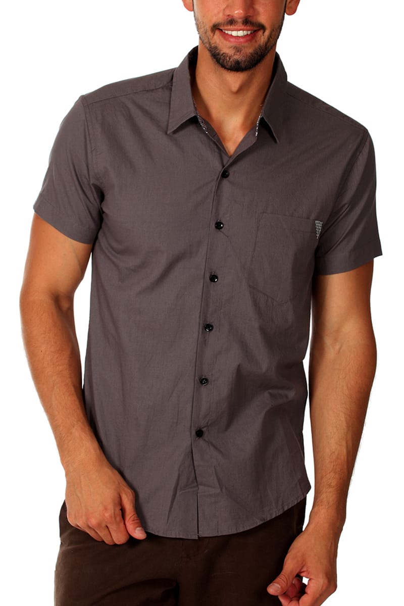 Something Strong Dark Grey Something Toxic Button-Up