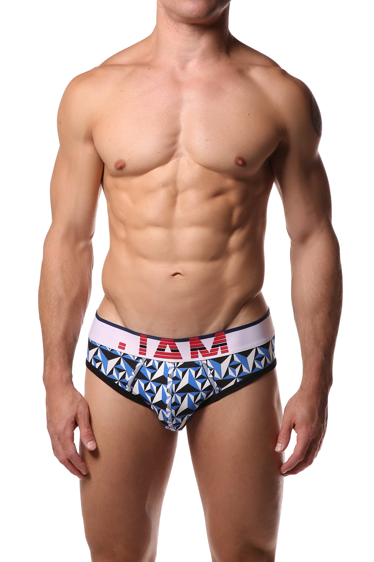 Jam Blue Geometric Brief
