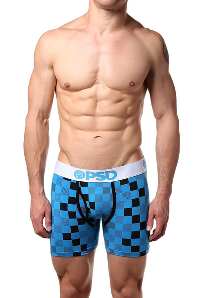 PSD Blue Flannel-Print Boxer Brief