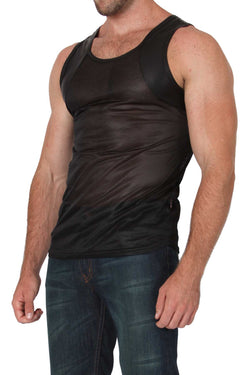 Timoteo Black Covert Harness Tank Top thumbnail 4