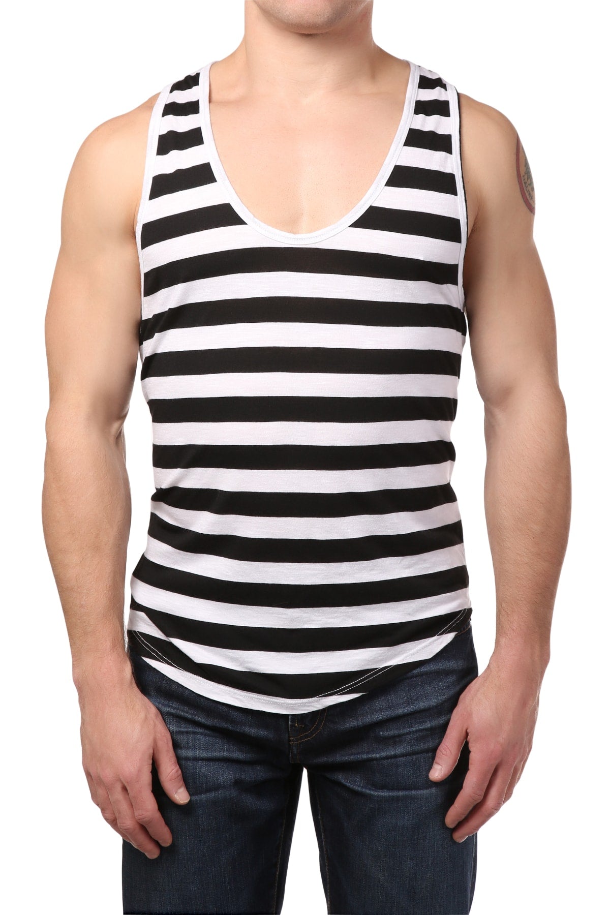 Y.M.L.A Black & White Tank Top