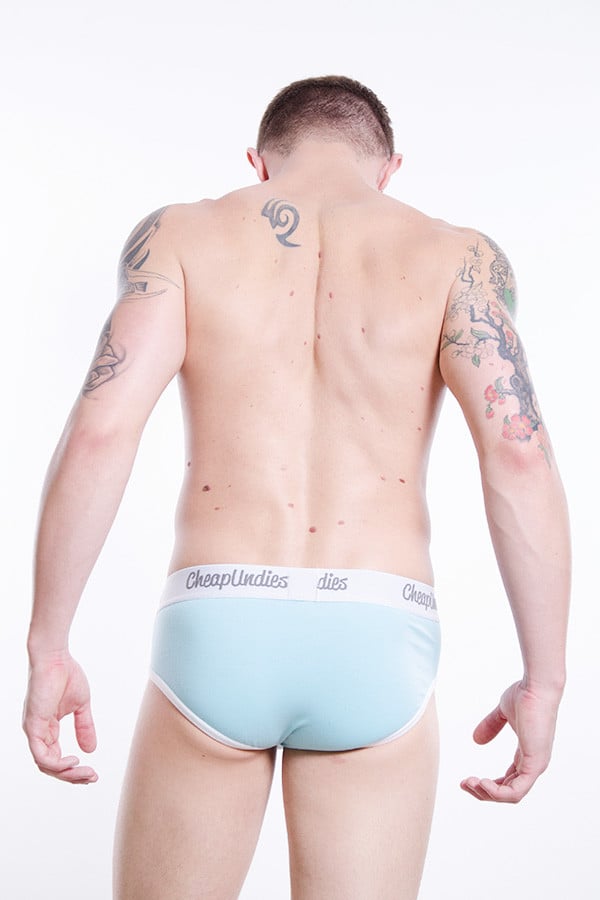 CheapUndies Sky Blue Cotton Brief
