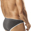PPÜ Gray/White-Contrast Bikini Brief