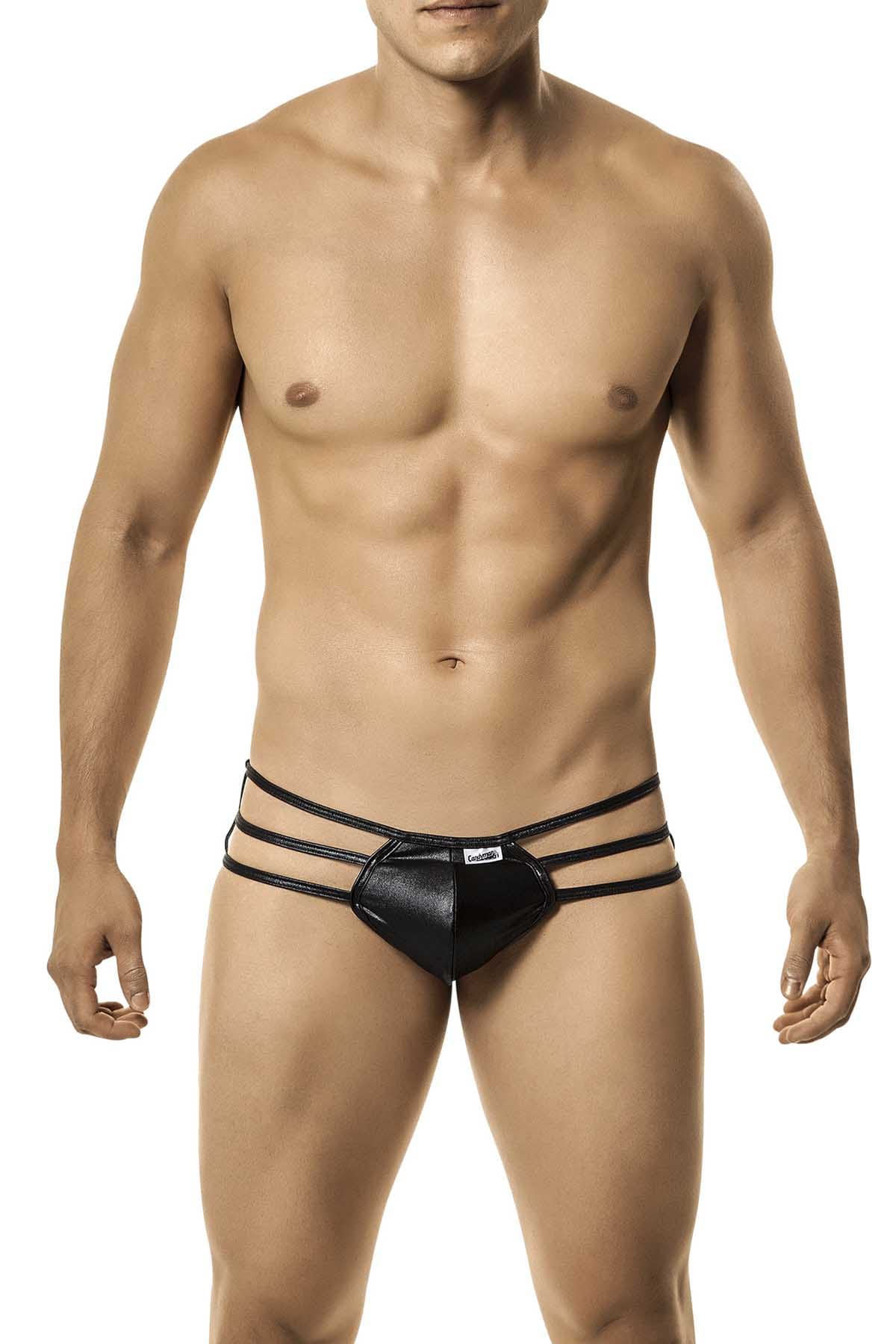 Candyman Shiny Black String Thong
