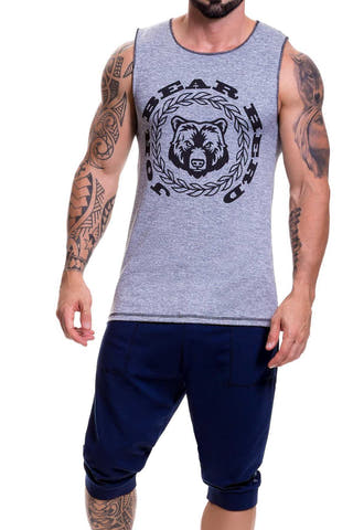 Jor Grey Animal Tank Top