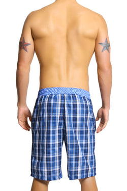 English Laundry Blue Plaid Drawsting Short thumbnail 3