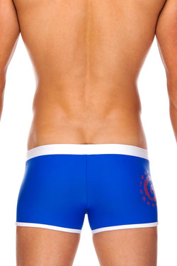 Tribe Cobalt & Red Pacific Swim Trunk thumbnail 3