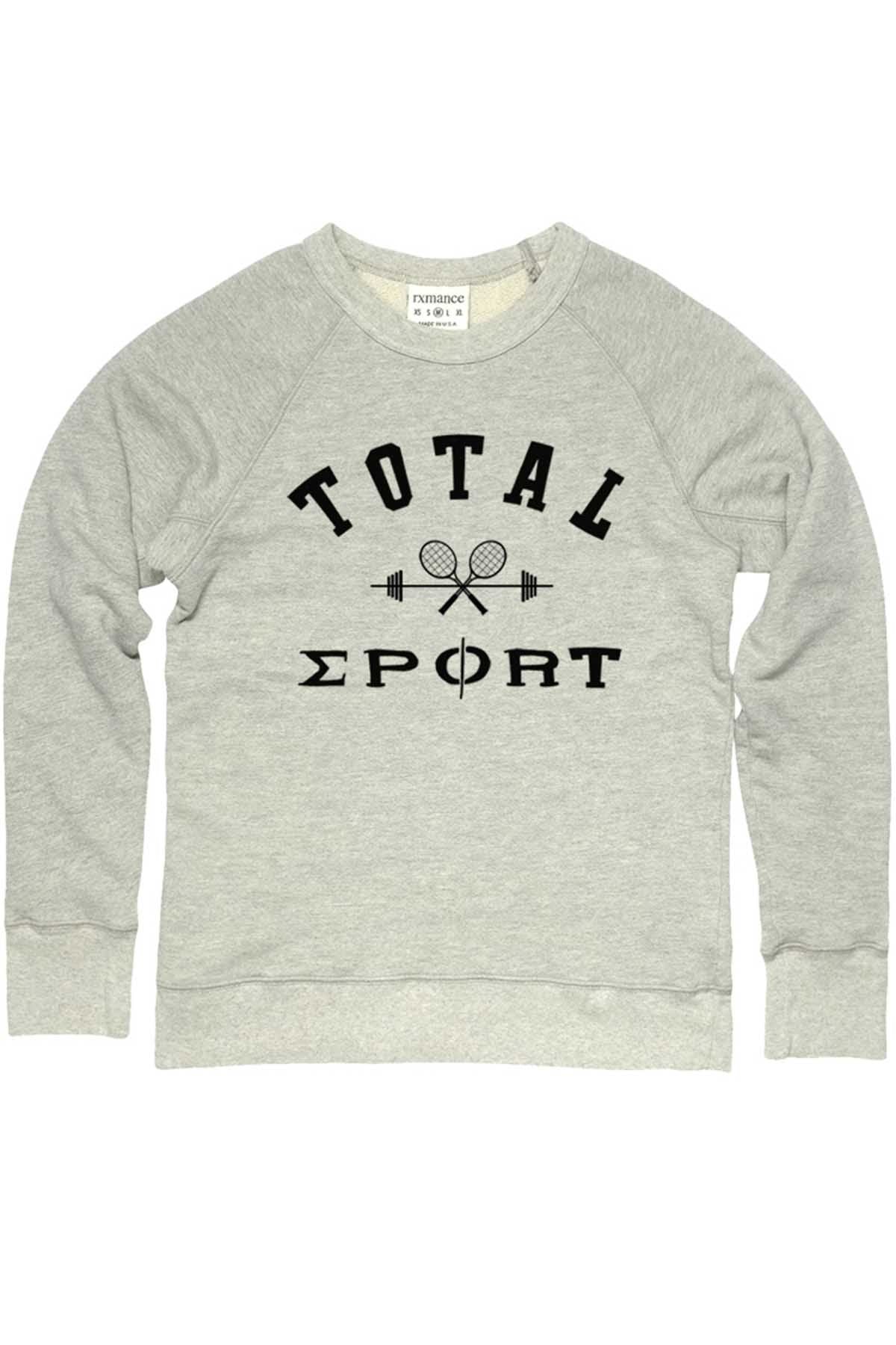 Rxmance Unisex Oatmeal Total Sport Crew Sweatshirt