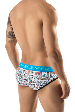Clever White Hipster Brief thumbnail 2
