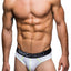 Marco Marco White & Neon Yellow Stitched Brief