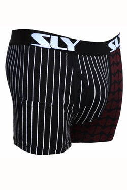 Sly Black Multi Stay Classy Boxer Brief & Sock Pack thumbnail 4