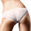 Baci White Lace & Mesh Crotchless Panty