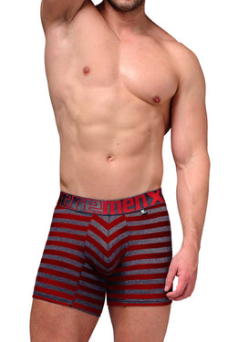 Xtremen Red Large Stripes Boxer Brief thumbnail 1