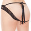 Coquette Black Stretch Lace Crotchless Panty