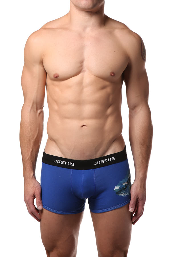 Justus Boyz Blue Motorcycle Trunk