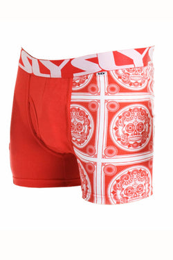 Sly Red Sugar Skull Boxer Brief thumbnail 3