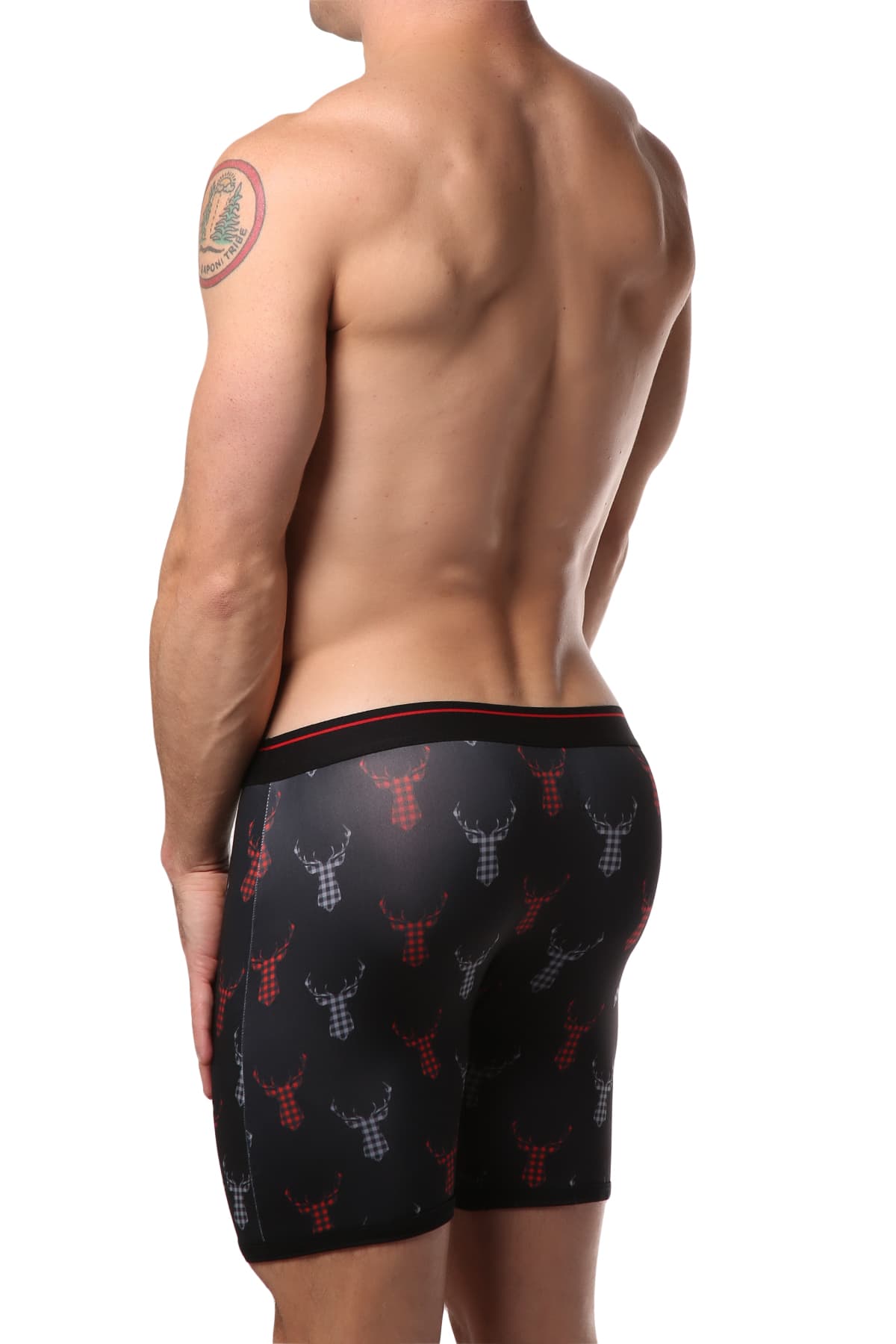 Balanced Tech Gingham Stag Boxer Brief