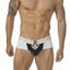 PPÜ White/Black Ring-Front Brief