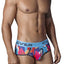 Clever Blue Graffiti Piping Brief
