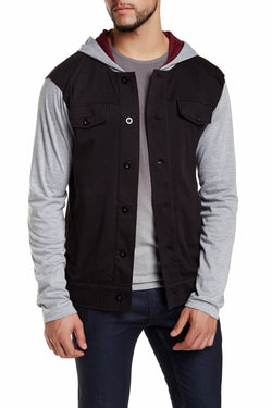 Zutoq Black & Grey Zudlow Hoodie Jacket thumbnail 1