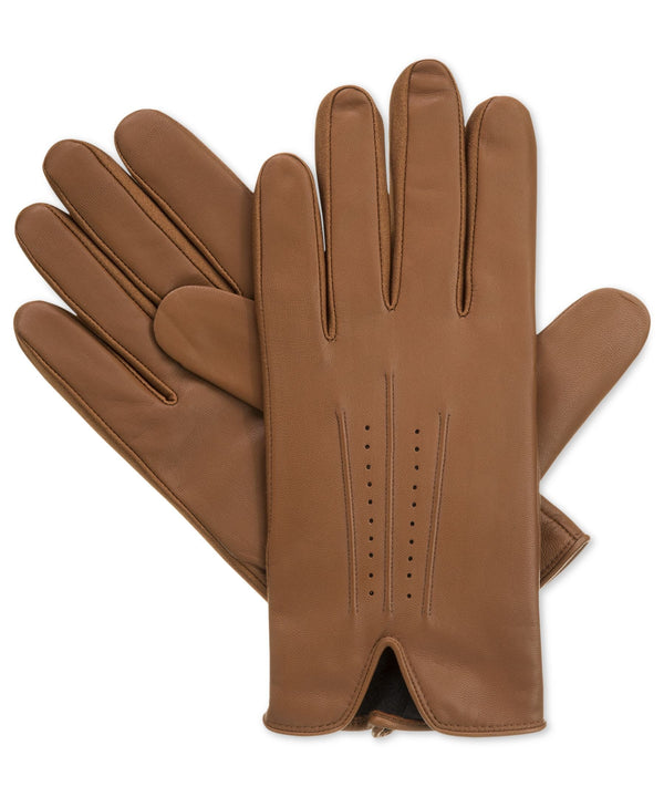 Isotoner Smartouch Stretch Leather With Perfs And Watch Vent Luggage Large