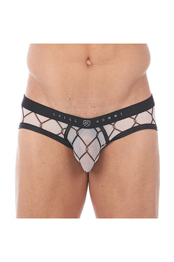 Gregg Homme White Wired Mesh C-Ring Brief thumbnail 1