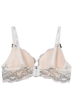 Catherine Malandrino White Corded Lace Demi Bra thumbnail 2
