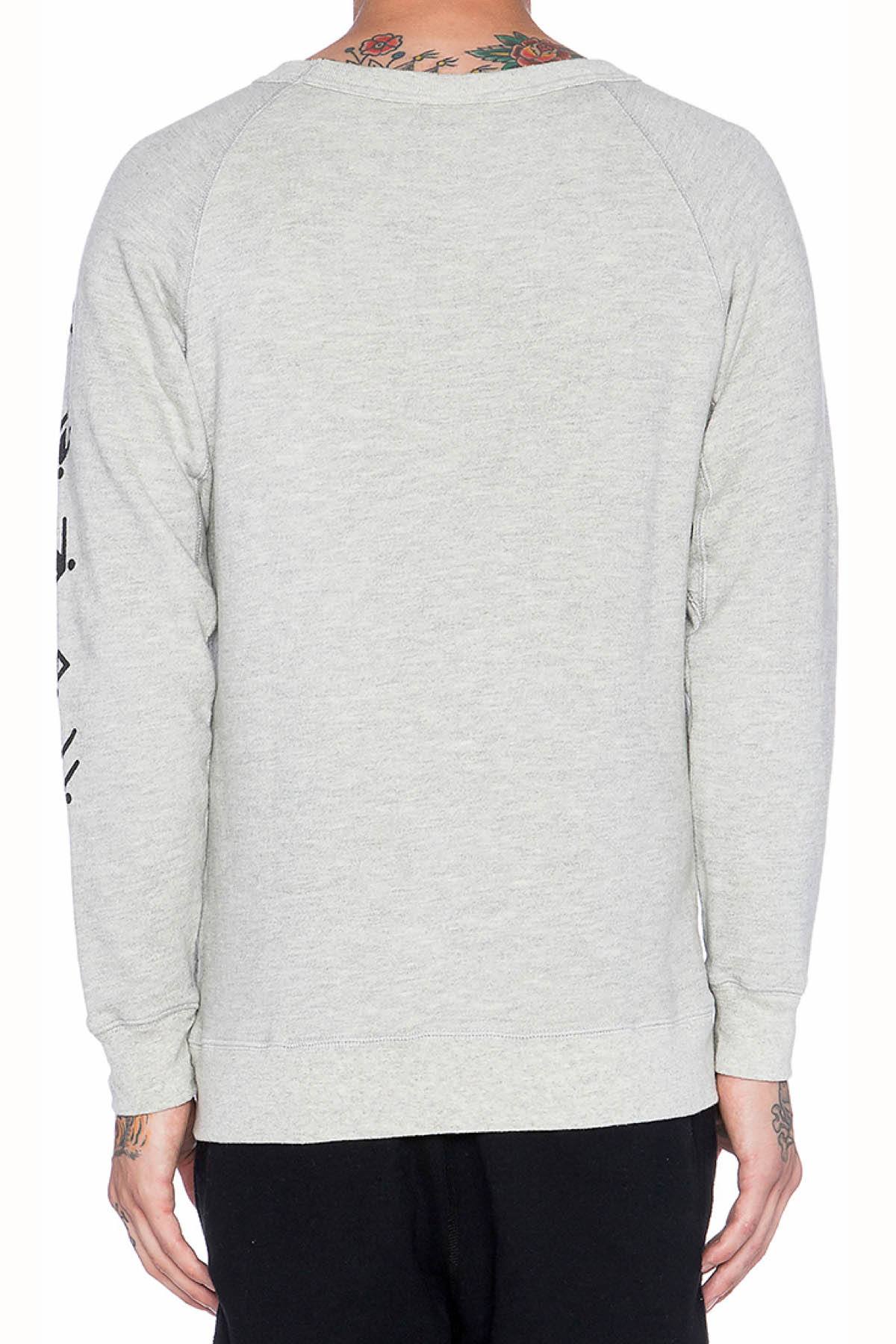 Rxmance Unisex Oatmeal USA Crew Sweatshirt