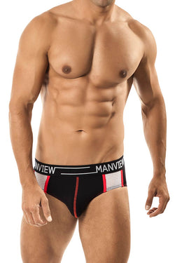 Manview Black Craven Microfiber Brief thumbnail 1