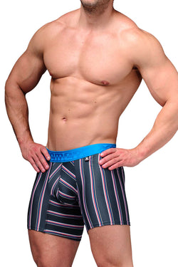 Xtremen Grey Classic Stripes Boxer Brief thumbnail 2