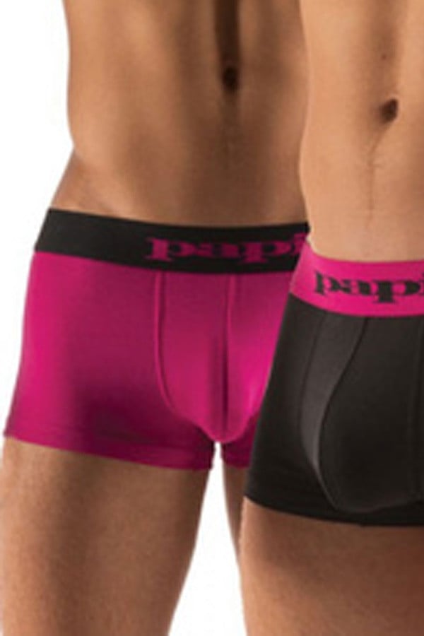 Papi Black/Pink Retro Brazilian Trunk 2-Pack