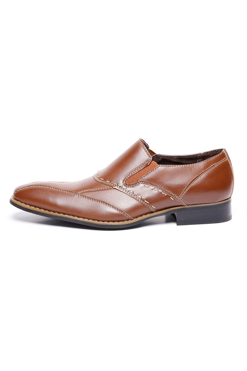 Giorgio Brutini Taupe Pieced Leather Loafer