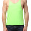 Y.M.L.A. Lime Green Raw Edge String Tank