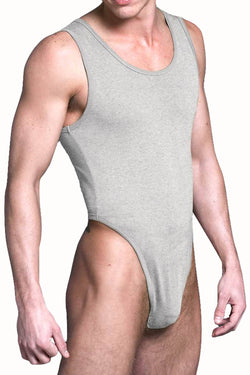 Undergear Grey Tank Thong Onesie thumbnail 1