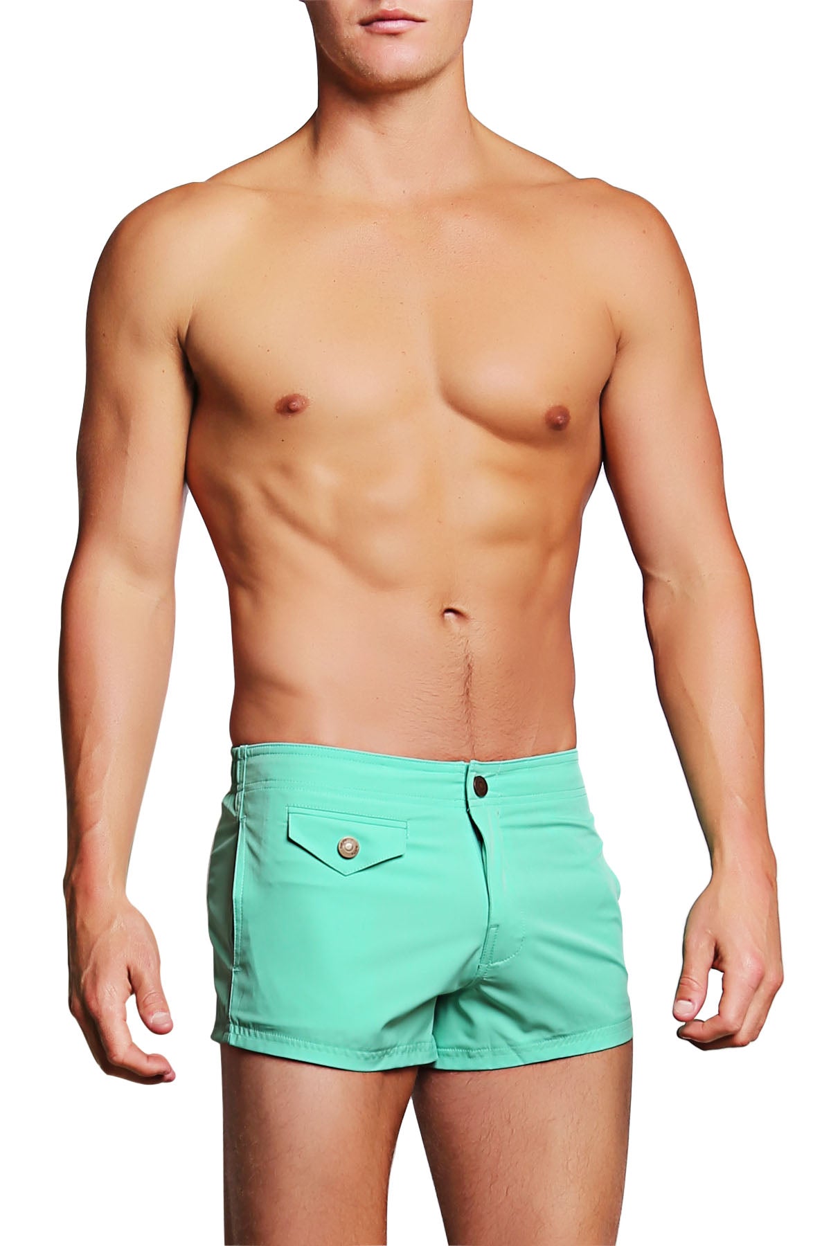 PoolBoy Teal Shorty Short