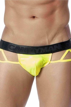 Candyman Neon-Yellow Criss-Cross Brief thumbnail 2